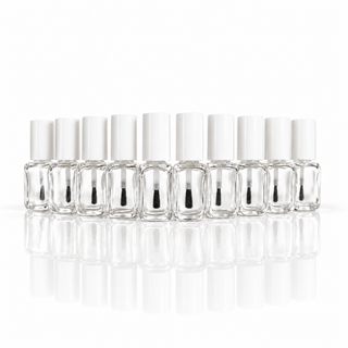 10 empty nail polish bottle