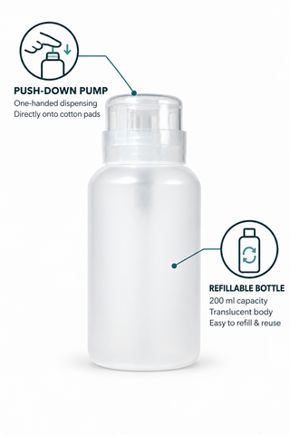 Empty Nail Polish Remover Pump Dispenser 200ml