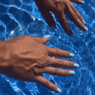 adresse gourmande | Blue gel polish