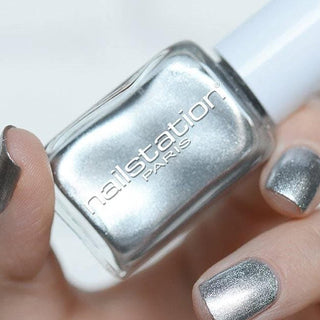 argentique | SIlver shimmer nail polish