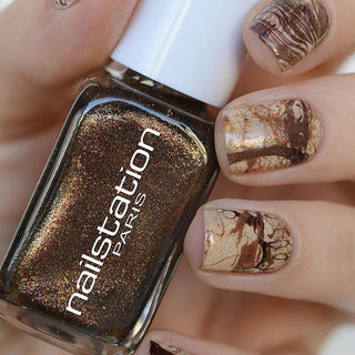 artifice | Brown shimmer nail polish