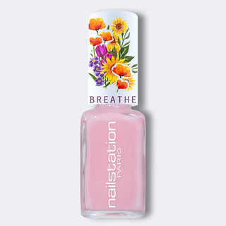 barbe à papa |  Breathable and water permeable nail polish | Shimmer pink nail polish