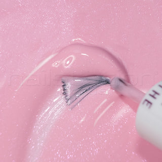 barbe à papa |  Breathable and water permeable nail polish | Shimmer pink nail polish