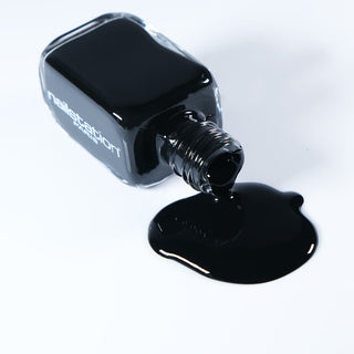 black lace | Black nail polish