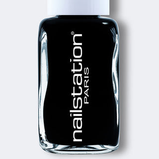 black lace | Black nail polish