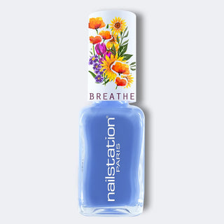 bleu de brigitte  |  Breathable and water permeable nail polish | Blue