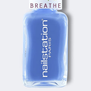 bleu de brigitte  |  Breathable and water permeable nail polish | Blue