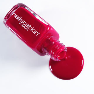 dressed to kill | fuchsia red nail polish