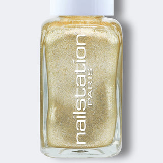 first prize | Gold shimmer nail polish
