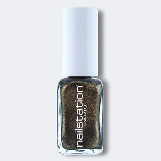 gold hazel | Gold shimmer nail polish