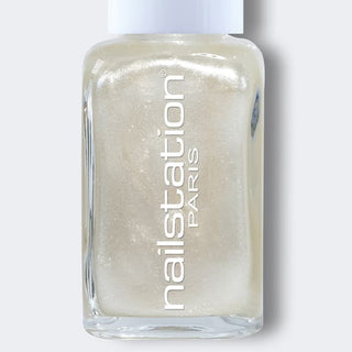 instant suprême | Glittery transparent white "Glazed Donut Effect" in one coat