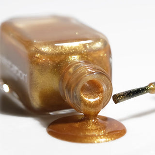 matte metal gold | Shimmer nail polish