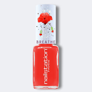 pavot d'orient | Breathable and water permeable nail polish | Red - orange