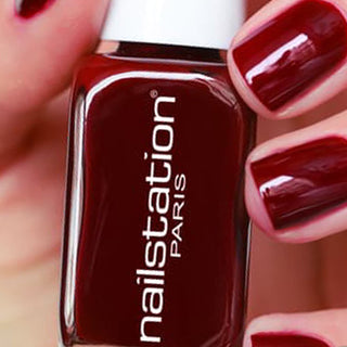philosophy | Maroon nail polish