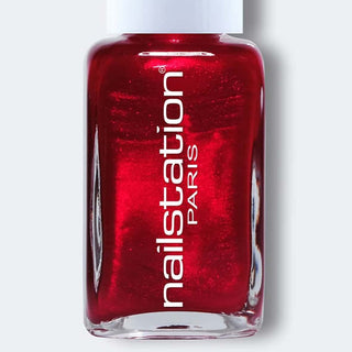 pigalle show | Red shimmer nail polish