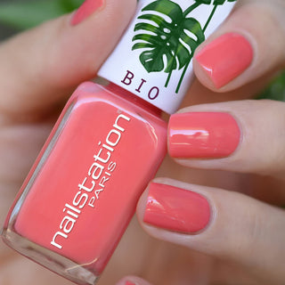 poétesse | Easy green nail polish | Orange