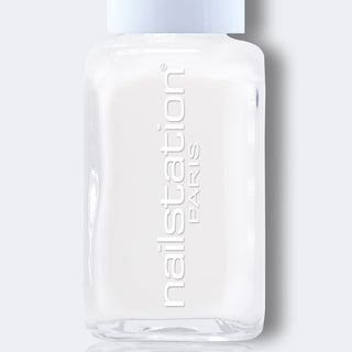 something blue  | French milky white nail polish