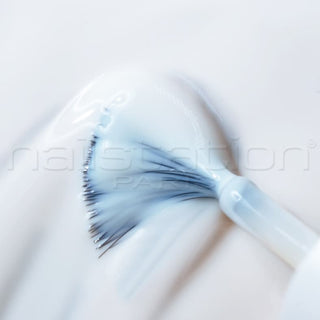 something blue  | French milky white nail polish