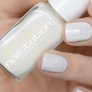 white illusion | French milky white nail polish